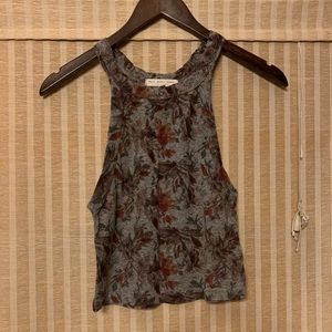 UO fitted halter crop top